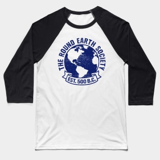 The Round Earth Society Baseball T-Shirt